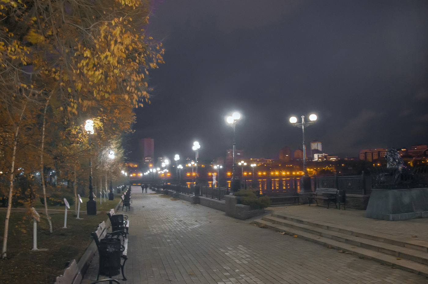 Новосибирск осень вечер