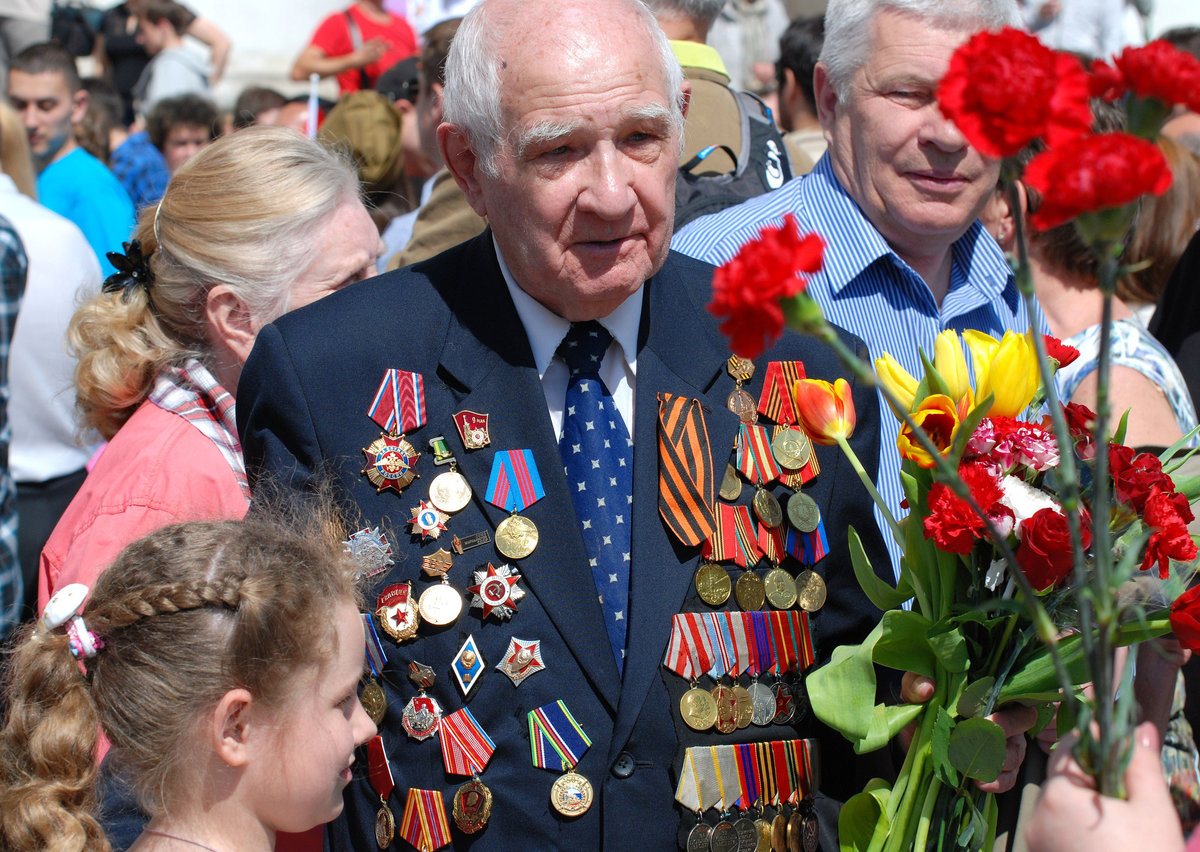 Фото ветеранов войны с медалями